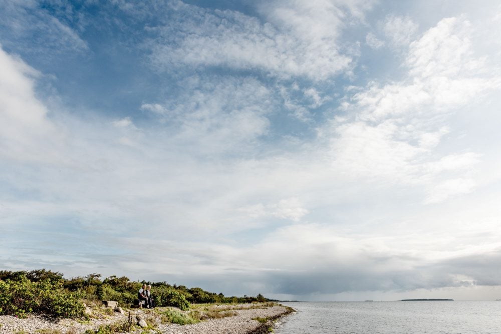 Ægtepar på strand