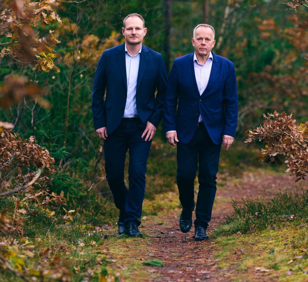 Brian Nielsen og Henrik Lavesen, direktører i Thisted Forsikring