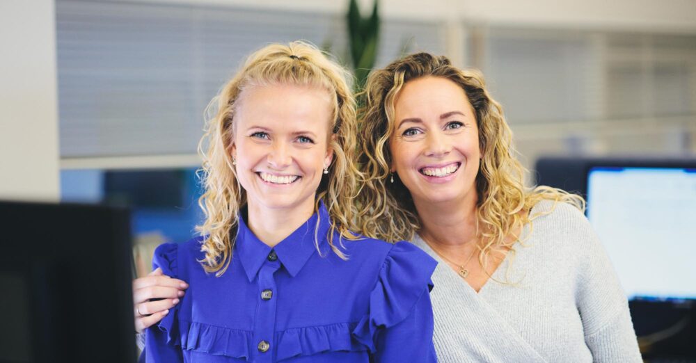 Gitte Dige og Rebecca Fly Gade, kundekonsulenter